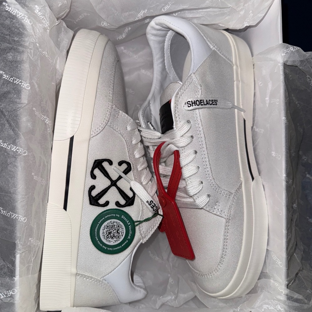 OFF-WHITE New Low Vulcanized White Black